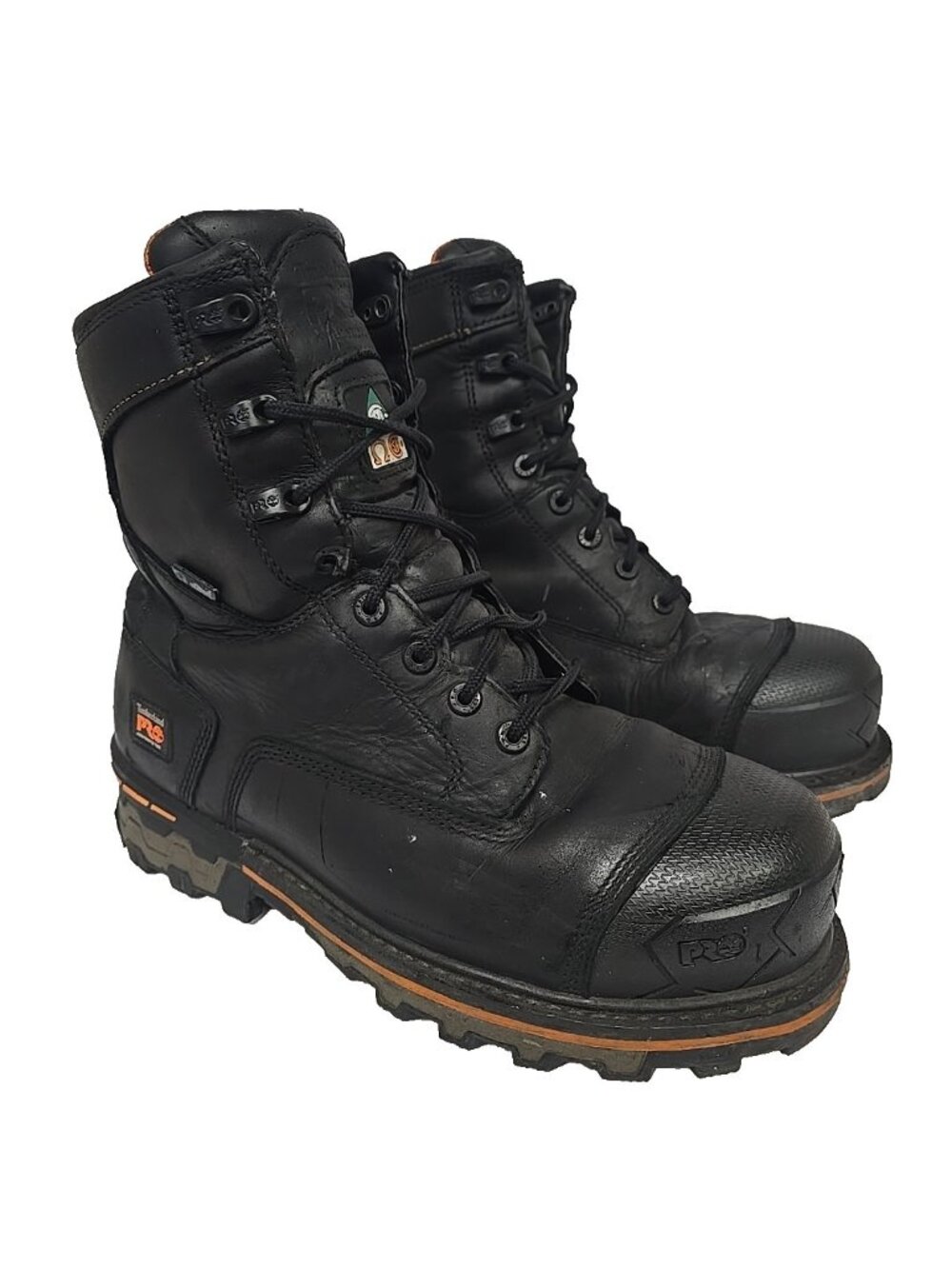 Timberland PRO Men's 8" Boondock Waterproof Work Boots Black 89645 Size 9W